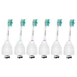 Vochigh Replacement Toothbrush Heads Compatible with Philips-Sonicare: fits e-Series HX7022 CleanCare & Xtreme Screw-on Electric Brush Handles, 6 Pack