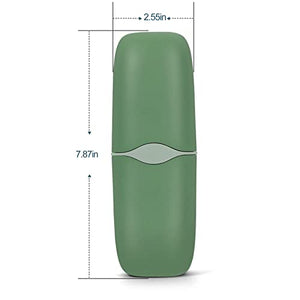 Detachable Travel Toothbrush Holder, Portable Toothbrush Case 3 in 1 Toothpaste Travel Case Holder Plastic Toothbrush Container Toothbrush Storage Box for Travel,Business,Camping, Daily Uses (GREEN)