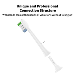 USHON Replacement Toothbrush Heads for Philips Sonicare Replacement Heads, Brush Heads Compatible with Phillips Sonicare Snap-on Electric Tooth Brushes, 8 Pack