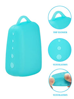 Lapfoon 5 Packs Toothbrush Covers, Silicone Toothbrush Covers Caps for for Electric Toothbrush Replacement Head & Manual Toothbrush, Toothbrush Travel Essentials