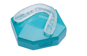1+1 Professional Dental Splint with improved design, against Teeth Grinding, Mouth Guard for Clenching at Night TMJ Relief Protection Bruxism Custom Fit Bite Tray storage case included