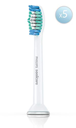 Philips Sonicare Genuine SimplyClean Replacement Toothbrush Heads, 5 Brush Heads, White, HX6015/03