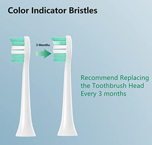 Gypoirul Toothbrush Replacement Heads Compatible with Philips Sonicare Replacement Heads, Electric Brush Head for 4100 5100 6100 9023 W Optimal Plaque Control 10 Pack,