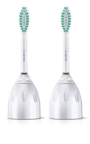 Philips Sonicare Genuine E-Series Replacement Toothbrush Heads, 2 Brush Heads, White, HX7022/66