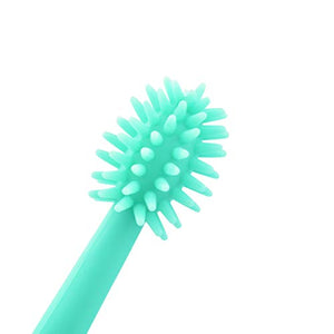 Soft Cat Toothbrush with 360-degree Head | Safe, Effective and Deep Pet Teeth Cleaning | Brush Away Bad Breath | Food Grade Silicone (2 Pack, Mint Green, Rose Pink)