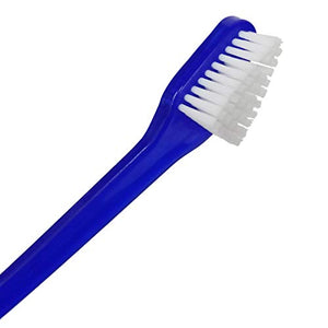 LOVINPUP Dog Toothbrush Set, Professional Dog and Cat Grooming Supplies, Best Soft Bristle Toothbrush, Pack of 2 Double Sided Toothbrushes for Large and Small Dog Teeth