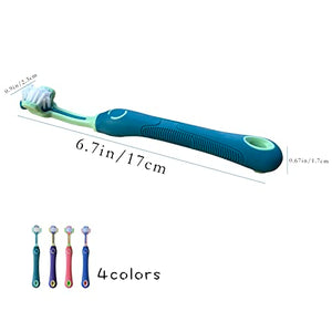 OperSeven Dog Toothbrushs,Tooth Brushs Suitable for Pet,Dog Teeth Care Cleaning Mouth,Three Sided Design for Easy Teeth Cleaning