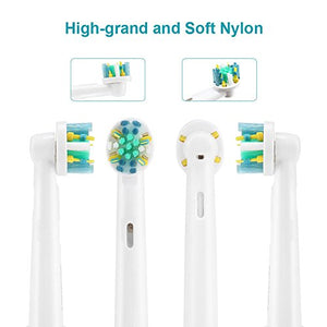 Toothbrush Replacement Heads Refill for Oral B Electric Toothbrush Pro 1000 Pro 3000 Pro 5000 Pro 7000 Vitality Floss Action,8 Count with Covers