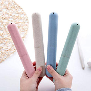 4 Pack Travel Toothbrush Case, NEXCURIO Portable Breathable Toothbrush Holder for Travel/Camping/School/Home
