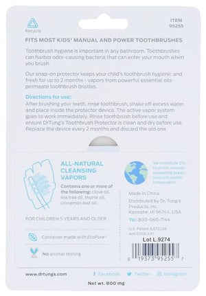 DrTung's Kid Oral Toothbrush Protectors, 2 Count