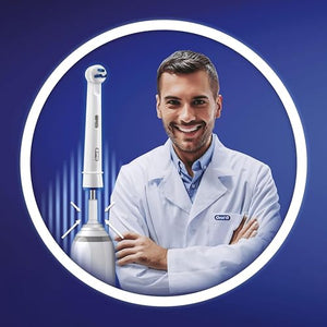 Oral-B Interspace Electric Toothbrush Head, Deep Plaque Remover, Pack of 2, Cleans Between Teeth, White