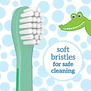 Dr. Brown's Baby and Toddler Toothbrush, Crocodile 1-Pack, 1-4 Years