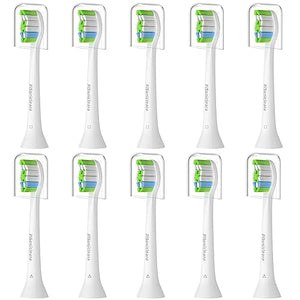 Pisonicleara Replacement Toothbrush Heads - Compatible with Philips Sonicare Electric Toothbrush (10 Pack), Refill.