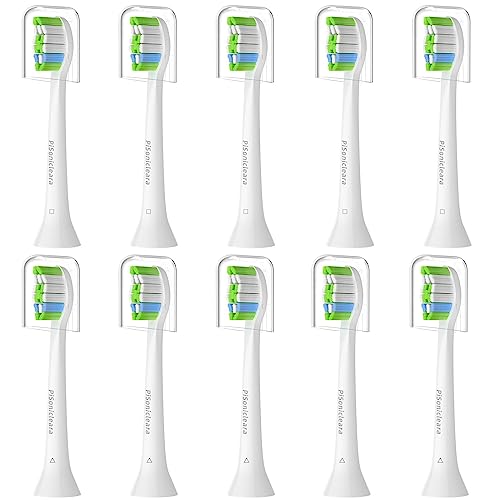 Pisonicleara Replacement Toothbrush Heads - Compatible with Philips Sonicare Electric Toothbrush (10 Pack), Refill.