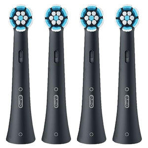 Oral-B iO Gentle Care Replacement Heads, Electric Toothbrush Brush Heads, Black, 4 Count