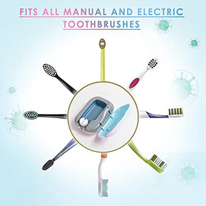 TAISHAN UV Sanitizer Toothbrush Case，Rechargeable Portable Mini Travel Toothbrush Holder,Fits All Toothbrushes for Both Electric and Manual Toothbrushes,Safety Feature, for Home and Travel