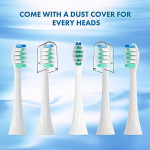 Replacement Toothbrush Heads for Philips Sonicare：10 Pack Soft Replacement Electric Brush Head Compatible with Phillips Sonicare Plaque Control Snap-on