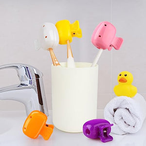 5 Pack Travel Toothbrush Head Covers Cap, Toothbrush Protector Brush Pod Case Protective Plastic Clip for Household Travel, Camping, Bathroom, School, Business