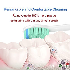 Senyum Replacement Toothbrush Heads Compatible with Philips Sonicare Electric Toothbrushes Screw-on, 8 Pack