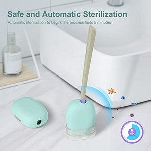 ELMWAY UV Sanitizer Toothbrush Case, Portable Mini Toothbrush Holder, Rechargeable Toothbrush Cover Sterilizing for Home and Travel Fits All Toothbrushes for Electric and Manual (Green)