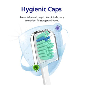 Senyum Replacement Toothbrush Heads Compatible with Philips Sonicare Electric Toothbrushes Screw-on, 8 Pack