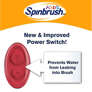 Spinbrush Super Mario Kid’s Electric Battery Toothbrush, Soft, 1 ct, Character May Vary