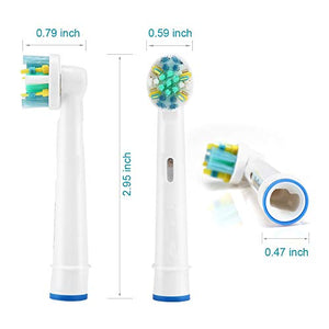 Toothbrush Replacement Heads Refill for Oral B Electric Toothbrush Pro 1000 Pro 3000 Pro 5000 Pro 7000 Vitality Floss Action,8 Count with Covers