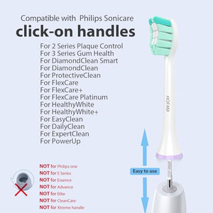 Toothbrush Replacement Heads for Philips Sonicare Heads, Electric Brush Head Compatible with Phillips Sonic Care Head, 8 Pack