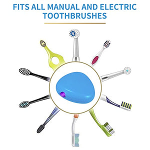 TAISHAN UV Sanitizer Toothbrush Case，Rechargeable Portable Mini Holder with Mirror,Kills 99.9% of Germs，Fits All Toothbrushes for Electric and Manual,Safety Feature Home Travel, White
