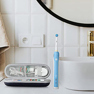 Yinke Hard Travel Case for Oral-B/Oral-B Pro 1000 1500 5000 7000 6000 9600 Smartseries/Philips Sonicare 4100 6100 5100 6500 7500/iO Series 4 7 8 9 Electric Toothbrush, EVA Protective Storage Bag