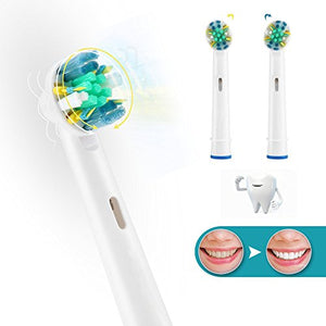 Toothbrush Replacement Heads Refill for Oral B Electric Toothbrush Pro 1000 Pro 3000 Pro 5000 Pro 7000 Vitality Floss Action,8 Count with Covers