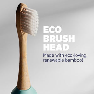 Lumineux Bamboo Replacement Heads 3 Pack - Exclusive to Lumineux Sonic Electric Toothbrush - Soft Bristle Bamboo Heads - Made with Eco Loving Renewable Bamboo