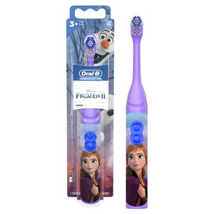 Oral-B Kids Battery Power Electric Toothbrush Featuring Disney's Frozen for Children and Toddlers age 3+, Soft (Characters May Vary)