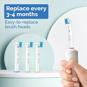 Milos Electric Toothbrush Heads - 16 Pack, Professional Toothbrush Replacement Heads, Compatible with Oral-B Toothbrushes