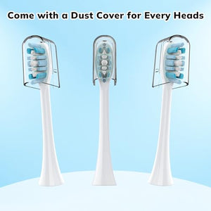 Replacement Toothbrush Heads for Philips Sonicare Click-on Toothbrushes：10 Pack Soft Replacement Electric Brush Head Compatible with Phillips Sonicare Plaque Control Snap-on