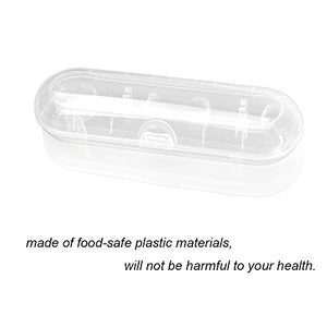 Portable Replacement Plastic Electric Toothbrush Travel Case for Oral-B Pro Series (Transparent)