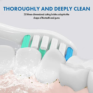 Replacement Toothbrush Heads for Philips Sonicare：10 Pack Soft Replacement Electric Brush Head Compatible with Phillips Sonicare Plaque Control Snap-on
