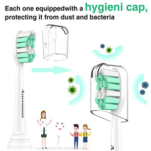 Aoremon Replacement Toothbrush Heads for Philips Sonicare - Compatible with Sonicare 4100 5100 C1 C2 HX9023/65 Replacement Heads, 10 Pack