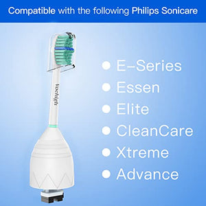 Vochigh Replacement Toothbrush Heads Compatible with Philips-Sonicare: fits e-Series HX7022 CleanCare & Xtreme Screw-on Electric Brush Handles, 6 Pack