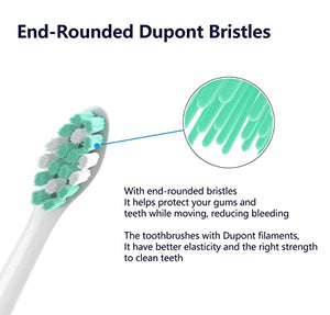 Gypoirul Toothbrush Replacement Heads Compatible with Philips Sonicare Replacement Heads, Electric Brush Head for 4100 5100 6100 9023 W Optimal Plaque Control 10 Pack,