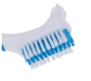 Val-Clean Concentrated Denture Retainer Partials and Night Guard Cleaner Powder BUNDLED with Denture Cleaning Brush AND Handy Denture Care Reference Card