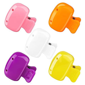 5 Pack Travel Toothbrush Head Covers Cap, Toothbrush Protector Brush Pod Case Protective Plastic Clip for Household Travel, Camping, Bathroom, School, Business