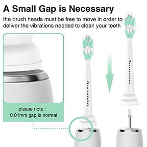 Aoremon Replacement Toothbrush Heads for Philips Sonicare - Compatible with Sonicare 4100 5100 C1 C2 HX9023/65 Replacement Heads, 10 Pack