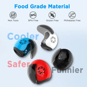 Frekare Helmet Toothbrush Covers Caps, Fits Most Manual and Electric Toothbrushes, 4 Count (White, Black, Blue, Red)