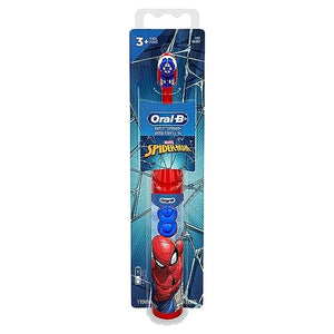 Oral-B Kid's Battery Toothbrush Featuring Marvel's Spiderman, Soft Bristles, for Kids 3+