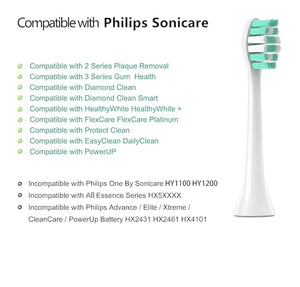 Gypoirul Toothbrush Replacement Heads Compatible with Philips Sonicare Replacement Heads, Electric Brush Head for 4100 5100 6100 9023 W Optimal Plaque Control 10 Pack,
