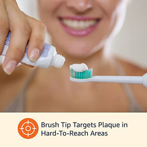 Amazon Basics Anti-Plaque Pro Replacement Brush Heads, White, 3 Count (Fits most Philips Sonicare Click-On Electric Toothbrushes) (Previously Solimo)