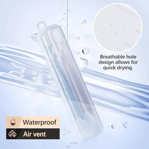 2 Packs Toothbrush Case, Lapfoon Toothbrush Travel Holder for Manual Toothbrushes, Toothbrush Travel Essentials, Travel Size Containers for Toothbrushes