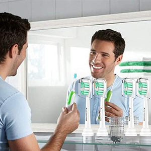 Aoremon Replacement Toothbrush Heads for Philips Sonicare - Compatible with Sonicare 4100 5100 C1 C2 HX9023/65 Replacement Heads, 10 Pack