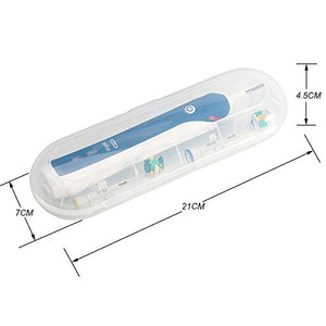 Portable Replacement Plastic Electric Toothbrush Travel Case for Oral-B Pro Series (Transparent)